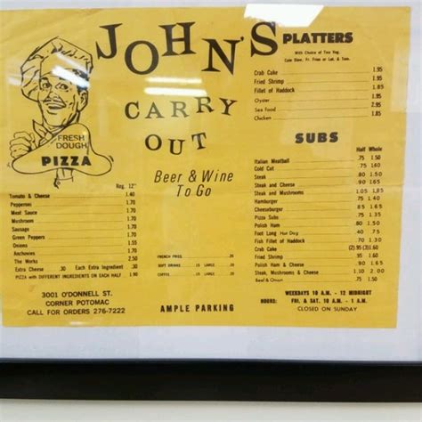 Available for delivery or <b>carryout</b> at a location near you. . Johns carryout
